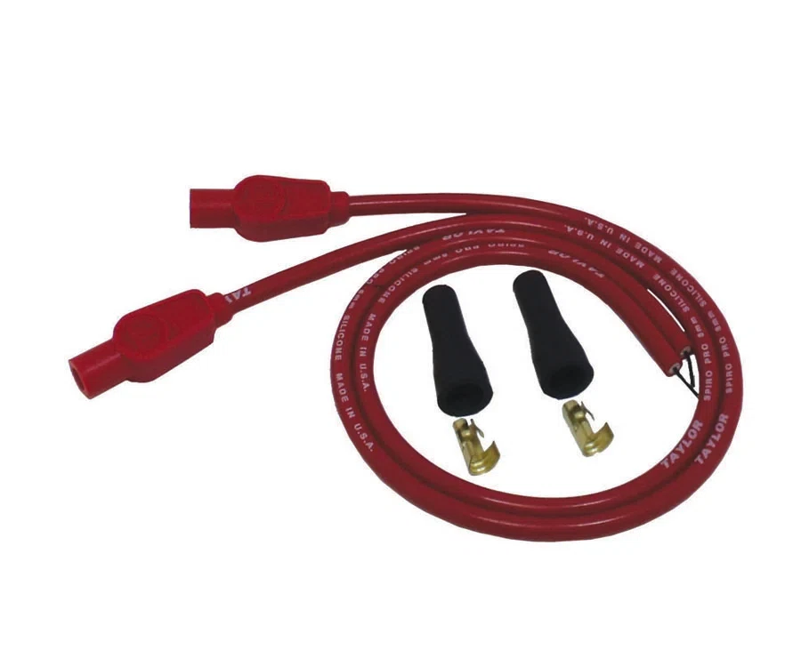 Spark Plug Wire Set Universal 8mm Silicone Spiro Pro 180_ 350 ohm_ft Red 10255